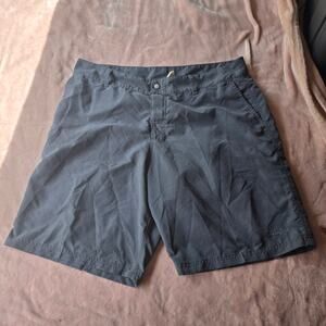 Panama Jack Men shorts 40 blue flat front summer lightweight vintage velcro